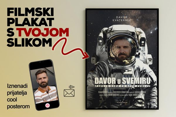 Astronaut, filmski poster personaliziran - Slika 3