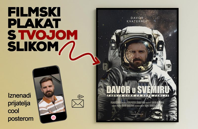 Filmski plakat s tvojom fotkom